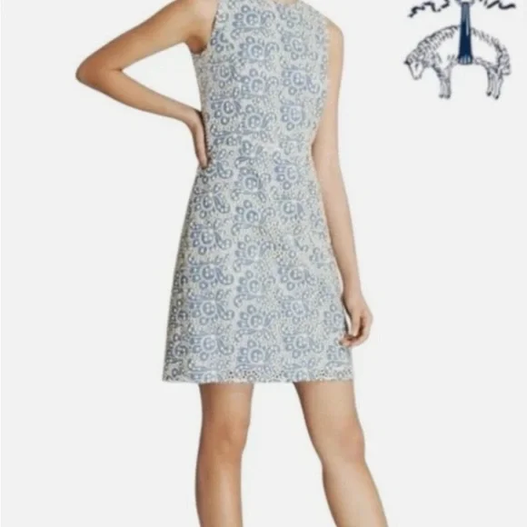 Brooks Brothers Red Fleece Embroidered Dress Size 2 - Picture 1 of 7